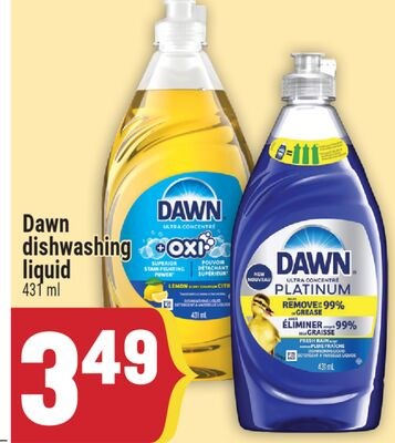 Dawn dishwashing liquid