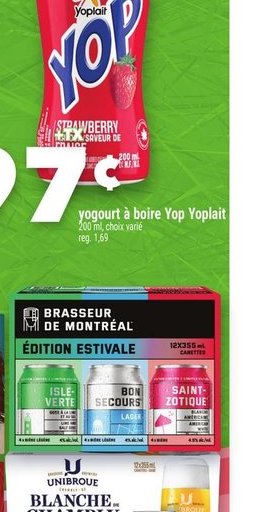 Yogourt à boire Top Yoplait