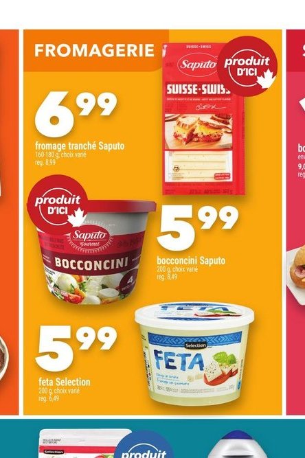 Fromage tranché Saputo
