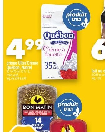Québon Crème à fouetter Ultra Crème