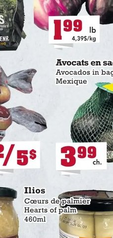 Avocats en sac de 5 ou 6