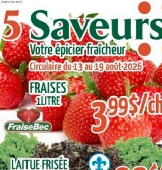 Fraises 1 litre