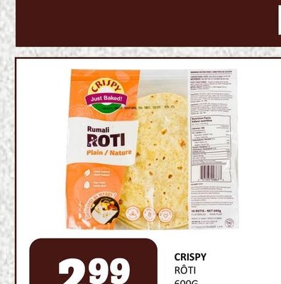 Crispy Roti Plain Paratha