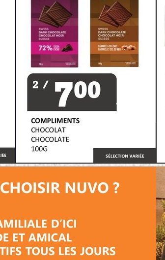 COMPLIMENTS CHOCOLAT CHOCOLATE
