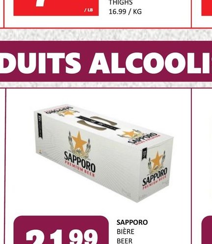 Sapporo bière