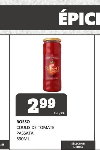 ROSSO COULIS DE TOMATE PASSATA