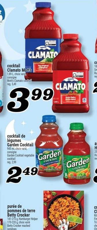Clamato cocktail