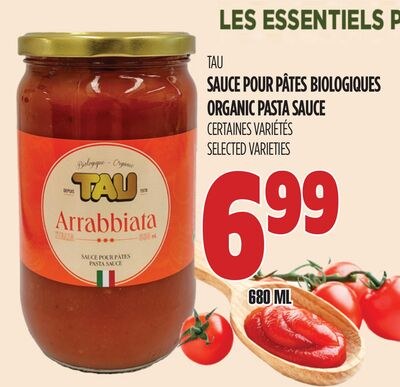 SAUCE POUR PÂTES BIOLOGIQUES TAU