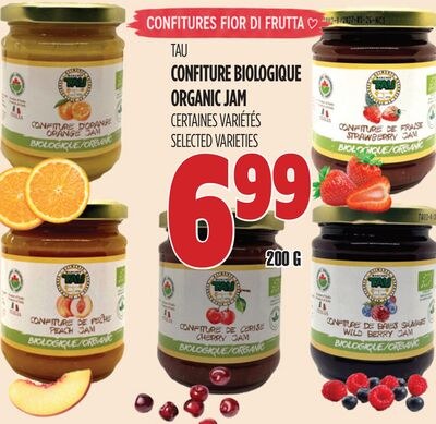 CONFITURE BIOLOGIQUE TAU
