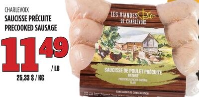 CHARLEVOIX SAUCISSE PRÉCUITE
