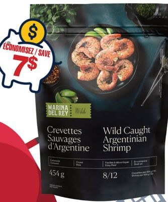 MARINA DEL REY CREVETTES SAUVAGES D'ARGENTINE C…
