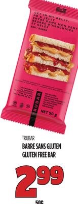 TRUBAR BARRE SANS GLUTEN