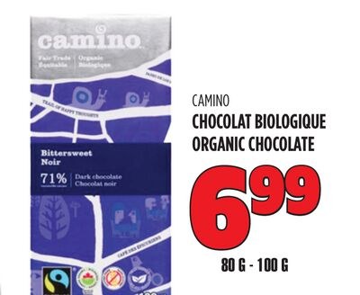 CHOCOLAT BIOLOGIQUE CAMINO