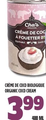 CRÈME DE COCO BIOLOGIQUE