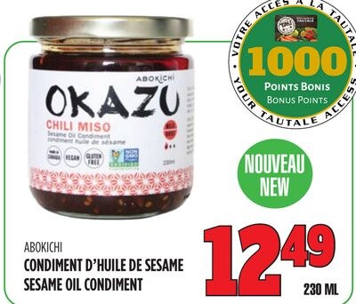 ABOKICHI CONDIMENT D'HUILE DE SESAME
