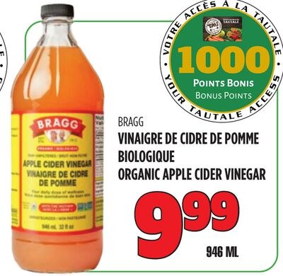 VINAIGRE DE CIDRE DE POMME BIOLOGIQUE BRAGG