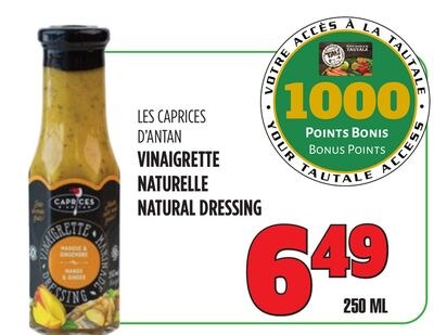 LES CAPRICES D'ANTAN VINAIGRETTE NATURELLE
