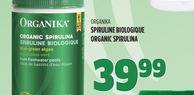 SPIRULINE BIOLOGIQUE ORGANIKA
