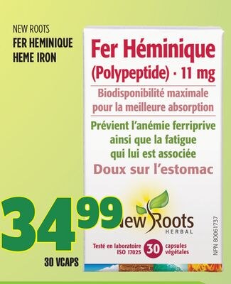 NEW ROOTS FER HÉMINIQUE HEME IRON