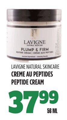 LAVIGNE NATURAL SKINCARE CREME AU PEPTIDES