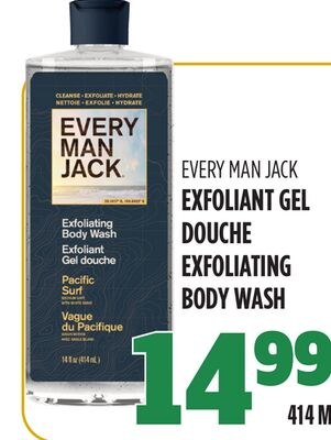 EXFOLIANT GEL DOUCHE EVERY MAN JACK