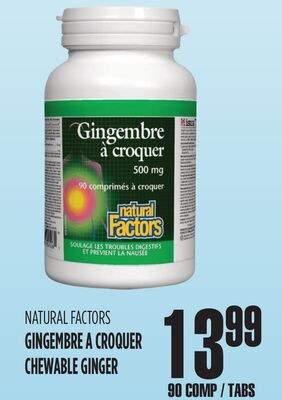 NATURAL FACTORS GINGEMBRE À CROQUER