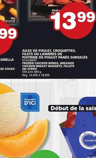 St-Hubert BBQ Ailes de Poulet