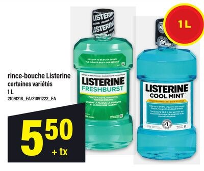 RINCE-BOUCHE LISTERINE, 1 L