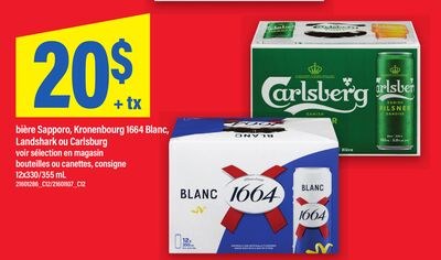 BIÈRE SAPPORO, KRONENBOURG 1664 BLANC, LANDSHAR…