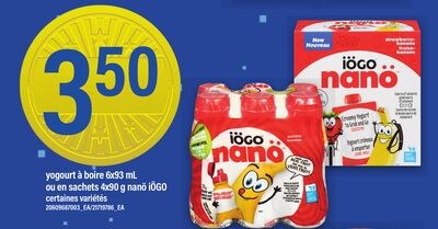 YOGOURT À BOIRE, 6X93 ML OU EN SACHETS, 4X90 G …