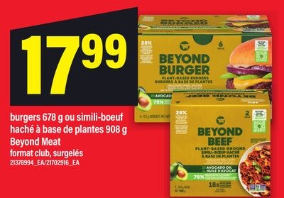 BURGERS, 678 G OU SIMILI-BOEUF HACHÉ À BASE DE …