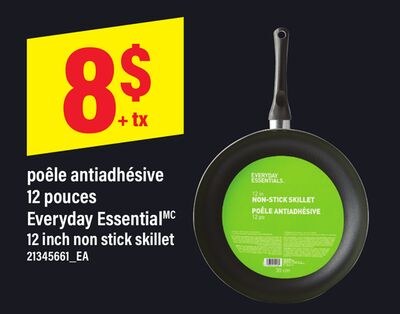 POÊLE ANTIADHÉSIVE | EVERYDAY ESSENTIAL 12 INCH…