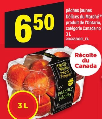 PÊCHES JAUNES, 3 L
