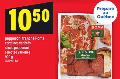 PEPPERONI TRANCHÉ ROMA | SLICED PEPPERONI, 900 G
