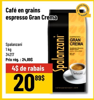 Café en grains espresso Gran Crema