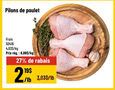 Pilons de poulet