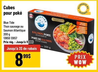 Cubes Poke thon ou saumon