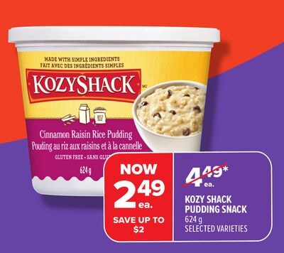 KOZY SHACK PUDDING SNACK