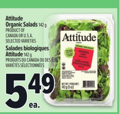 ATTITUDE ORGANIC SALADS | SALADES BIOLOGIQUES A…
