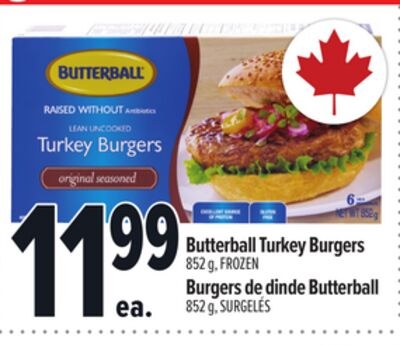 BUTTERBALL TURKEY BURGERS | BURGERS DE DINDE BU…