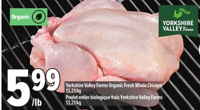 YORKSHIRE VALLEY FARMS ORGANIC FRESH WHOLE CHIC…