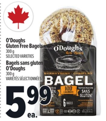O'DOUGHS GLUTEN FREE BAGELS | BAGELS SANS GLUTE…