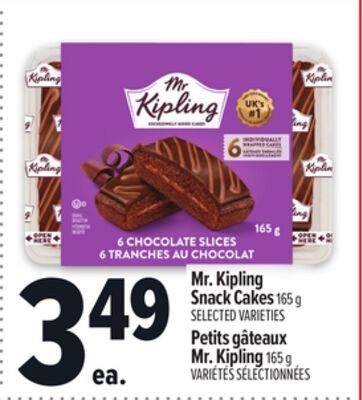 MR. KIPLING SNACK CAKES, 165 G | PETITS GÂTEAUX…