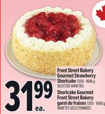 FRONT STREET BAKERY GOURMET STRAWBERRY SHORTCAK…