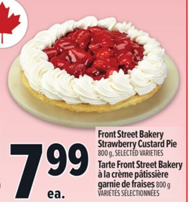 FRONT STREET BAKERY STRAWBERRY CUSTARD PIE | TA…