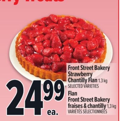 FRONT STREET BAKERY STRAWBERRY CHANTILLY FLAN |…