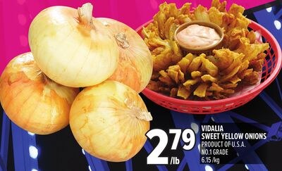 VIDALIA SWEET YELLOW ONIONS