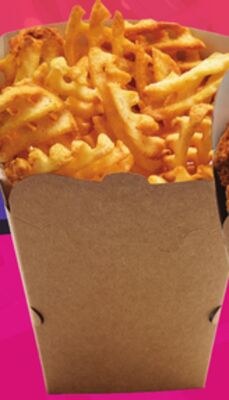 FRESH 2 GO POPCORN CHICKEN (5.99) WAFFLE FRIES …