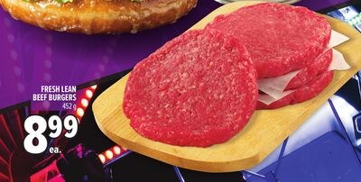 FRESH LEAN BEEF BURGERS