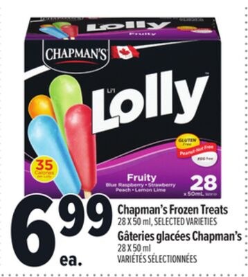 CHAPMAN'S FROZEN TREATS | GÂTERIES GLACÉES CHAP…